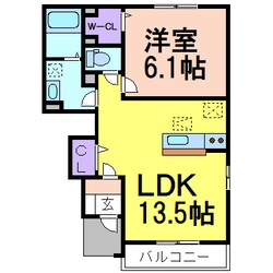 鹿沼駅 徒歩8分 1階の物件間取画像